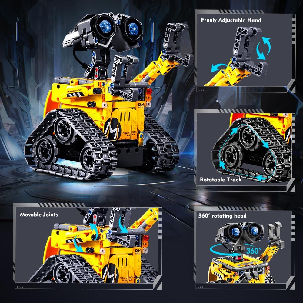 Building Blocks 2024 Brand New 687 Pieces Electric Hi-Tech APP RC Robot Motor Power Function Building Blocks Children's Toy Gift