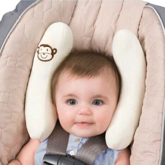 Baby adjustable children's car seat soft head fixed protection head and neck protection U-shaped pillow