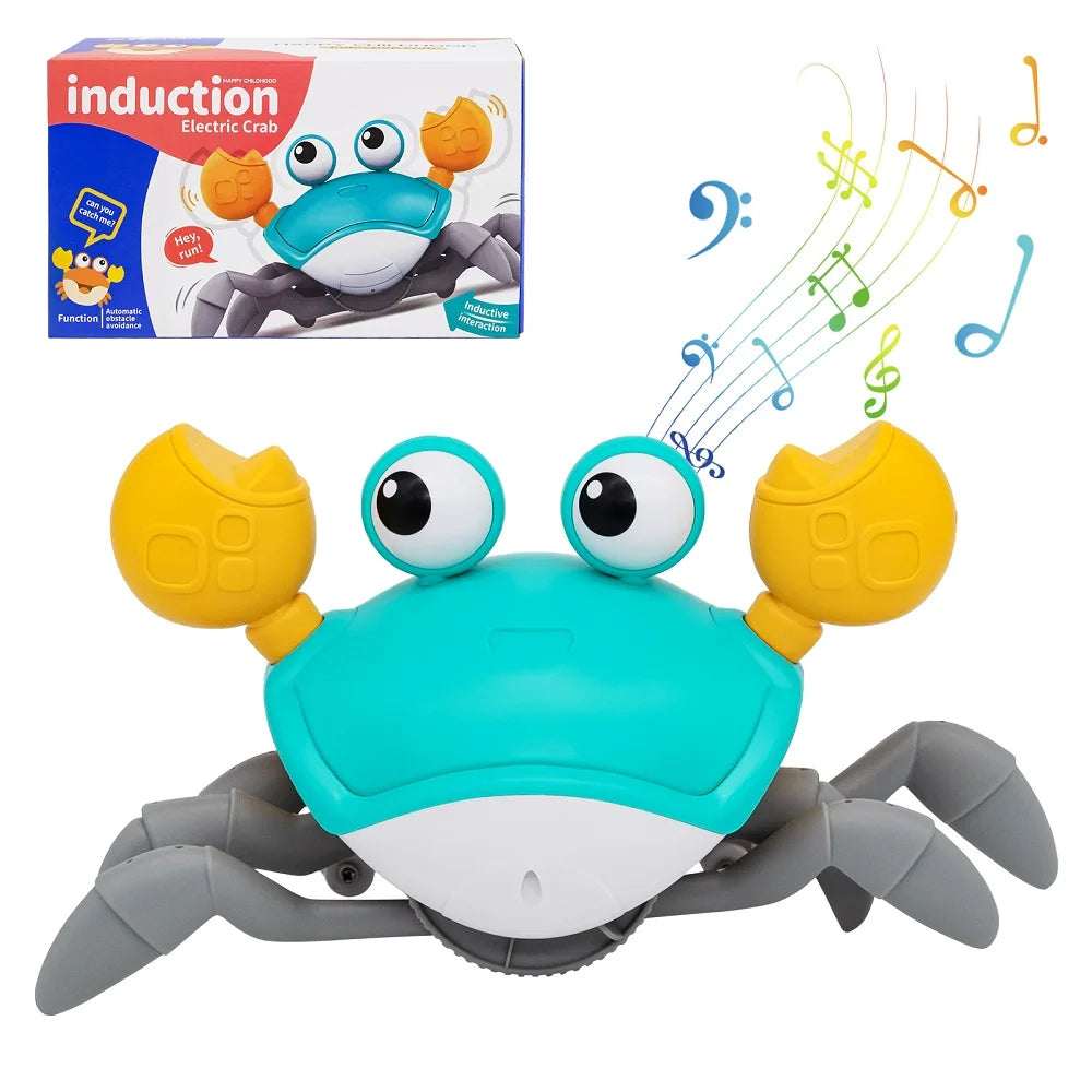 Crawling Crab Baby Toy – Tummy Time Chase Toy That Encourages Crawling