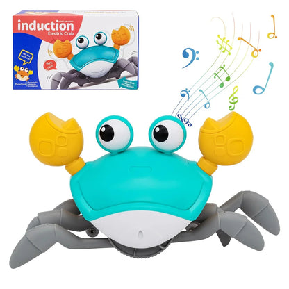 Crawling Crab Baby Toy – Tummy Time Chase Toy That Encourages Crawling