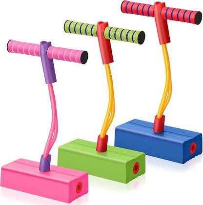 Foam Pogo Jumper& Boomerang For Kids – Indoor & Outdoor Squeaky Jumping Toy