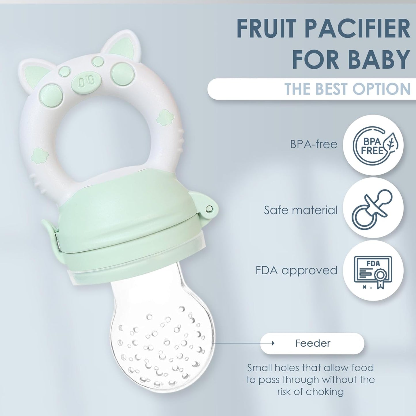 Baby Fruit Feeder Pacifier – Turn First Foods into “Snack & Soothe” Time