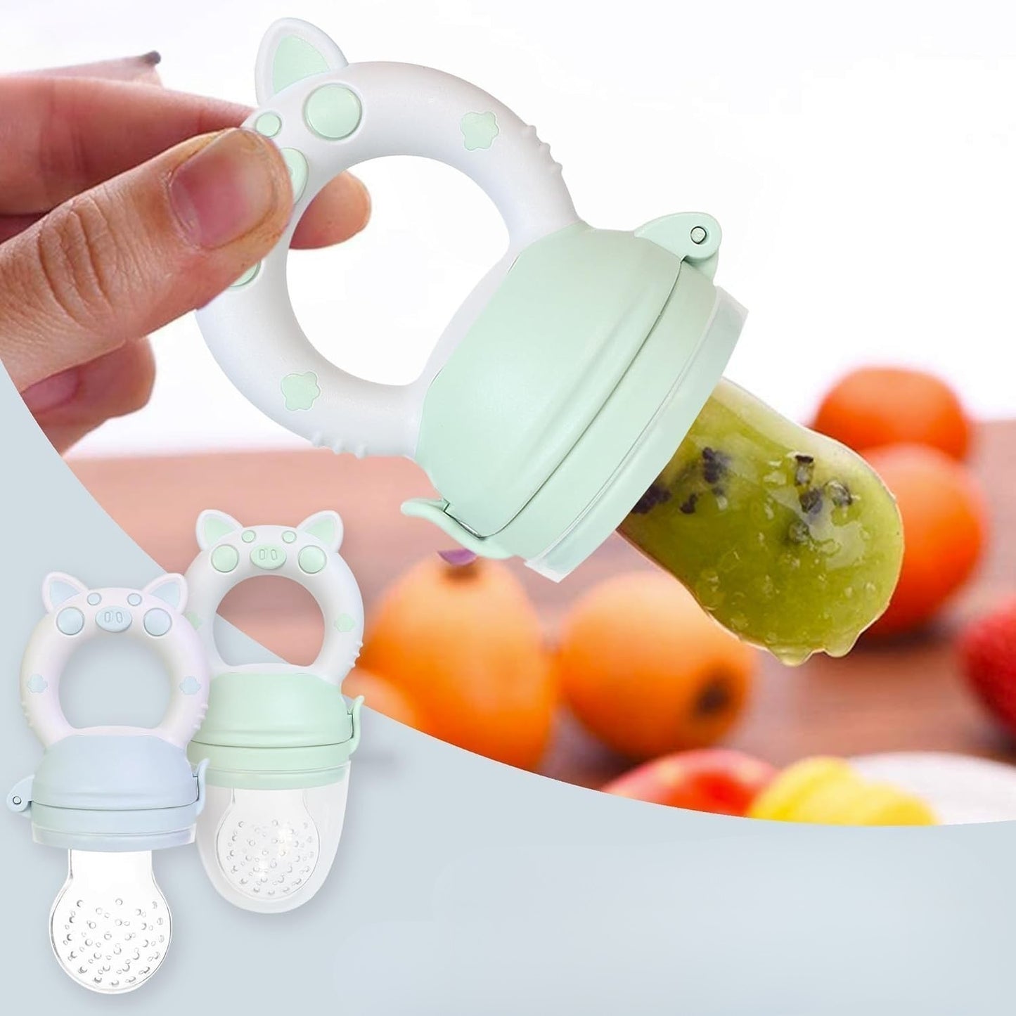 Baby Fruit Feeder Pacifier – Turn First Foods into “Snack & Soothe” Time