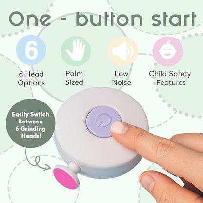 Electric Baby Nail Trimmer – Safe, Gentle Nail File for Newborns & Toddlers