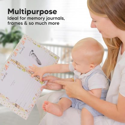 Baby Handprint & Footprint Inkless Ink Pad Kit – Mess-Free Newborn Keepsake (Single Pad Set)