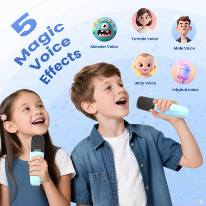 Kids Karaoke Party Machine – Light-Up Bluetooth Speaker For Duets & Dance-Alongs