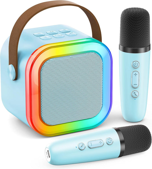 Kids Karaoke Party Machine – Light-Up Bluetooth Speaker For Duets & Dance-Alongs