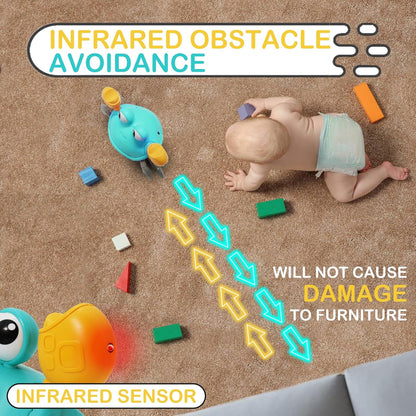 Crawling Crab Baby Toy – Tummy Time Chase Toy That Encourages Crawling