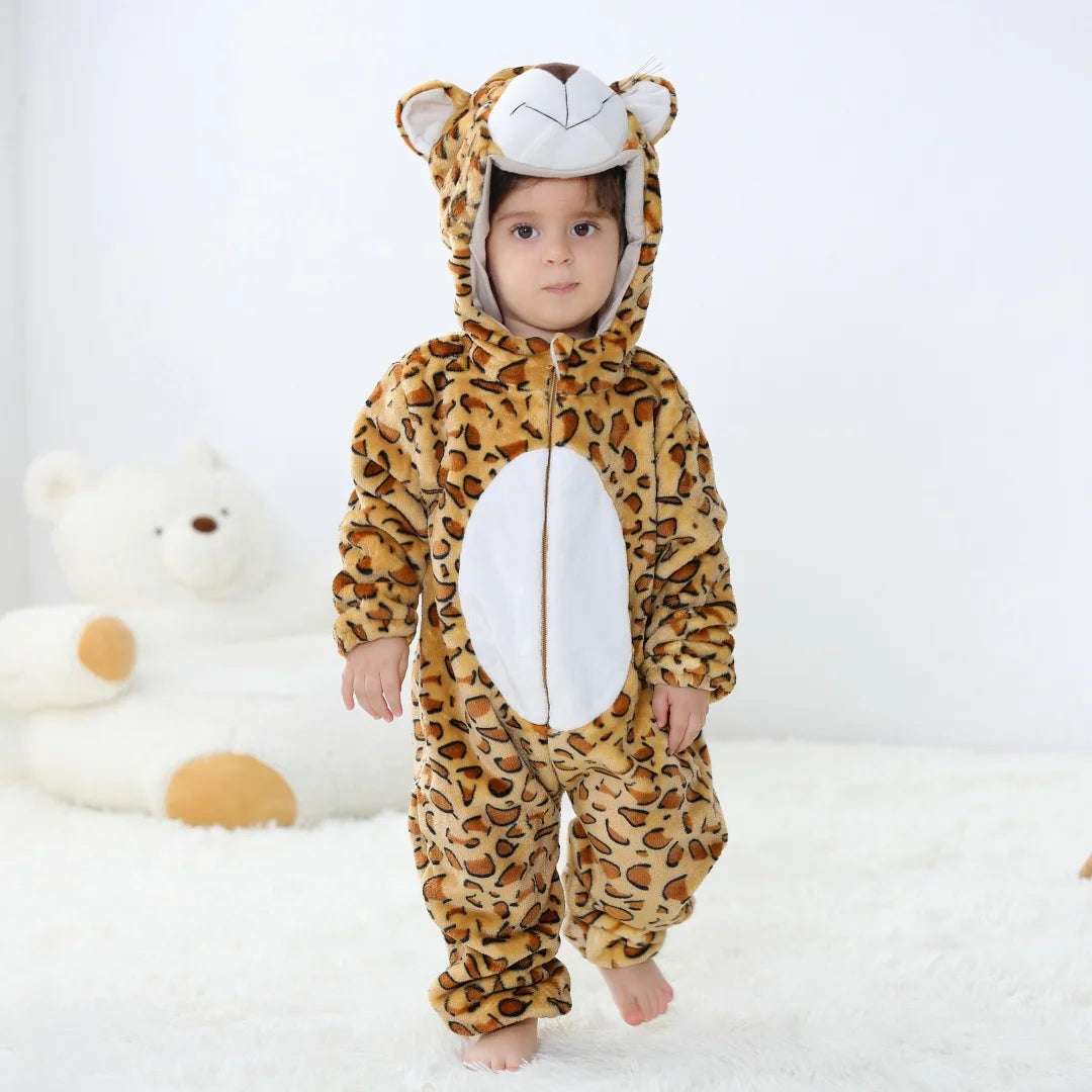 2024 Baby Kigurumi Stitch Dinosaur Cartoon Romper Infant Kids Animal Pajamas Jumpsuit Christmas Girls Boys Anime Cosplay Costume