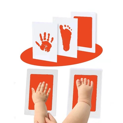 Baby Handprint & Footprint Inkless Ink Pad Kit – Mess-Free Newborn Keepsake (Single Pad Set)