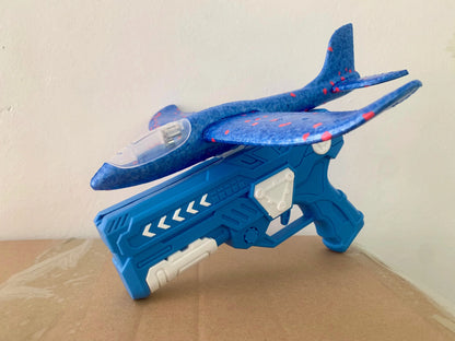LED Airplane Catapult – Launch, Loop & Race Foam Planes
