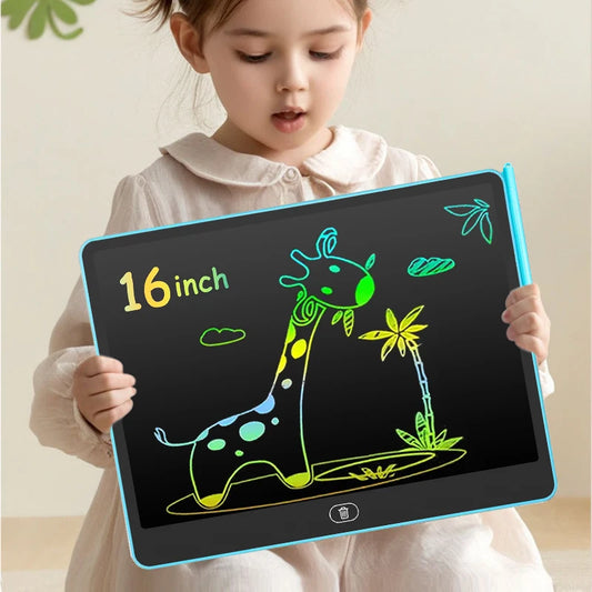 Kids LCD Doodle Board – Rainbow Writing Tablet For Travel, Car Rides & Quiet Time