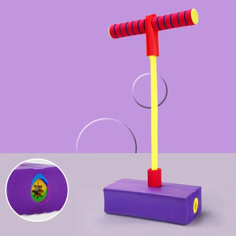Foam Pogo Jumper& Boomerang For Kids – Indoor & Outdoor Squeaky Jumping Toy