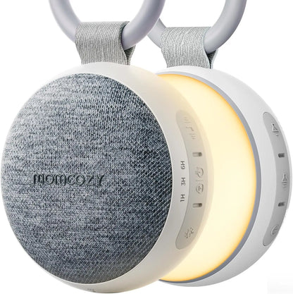 Portable Baby Sound Machine with Night Light, 20 Soothing Sounds, Timer, USB-C Power, Stroller Clip
