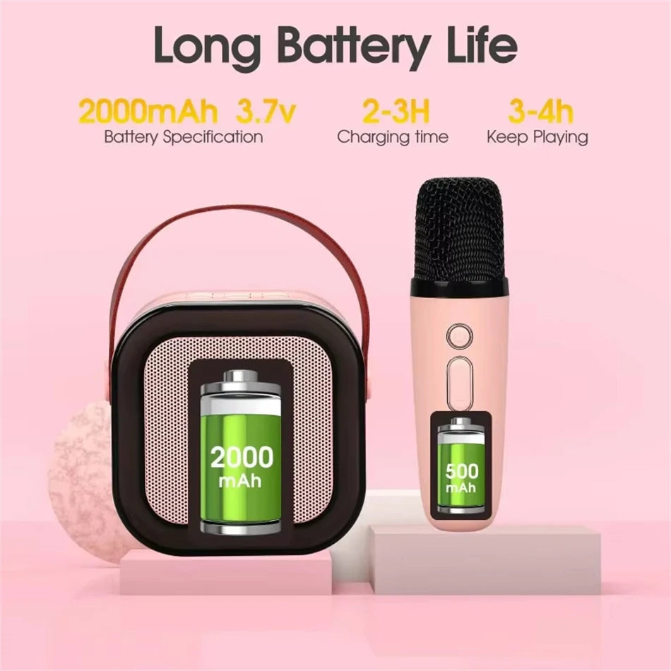 Kids Karaoke Party Machine – Light-Up Bluetooth Speaker For Duets & Dance-Alongs