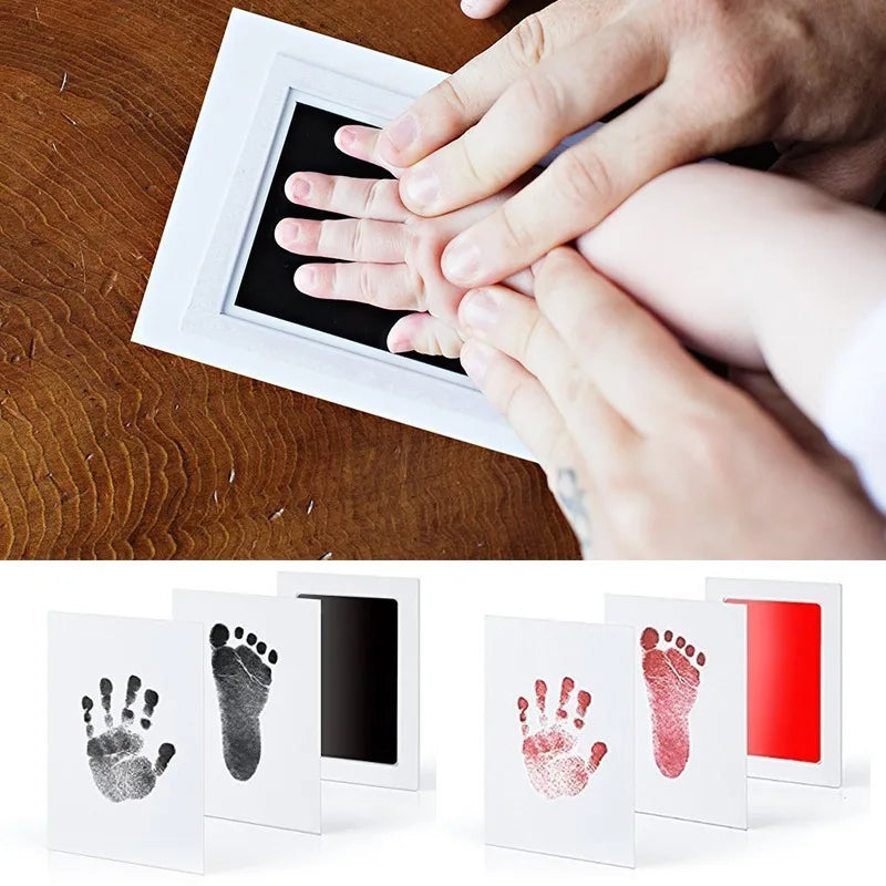 Baby Handprint & Footprint Inkless Ink Pad Kit – Mess-Free Newborn Keepsake (Single Pad Set)