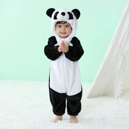 2024 Baby Kigurumi Stitch Dinosaur Cartoon Romper Infant Kids Animal Pajamas Jumpsuit Christmas Girls Boys Anime Cosplay Costume