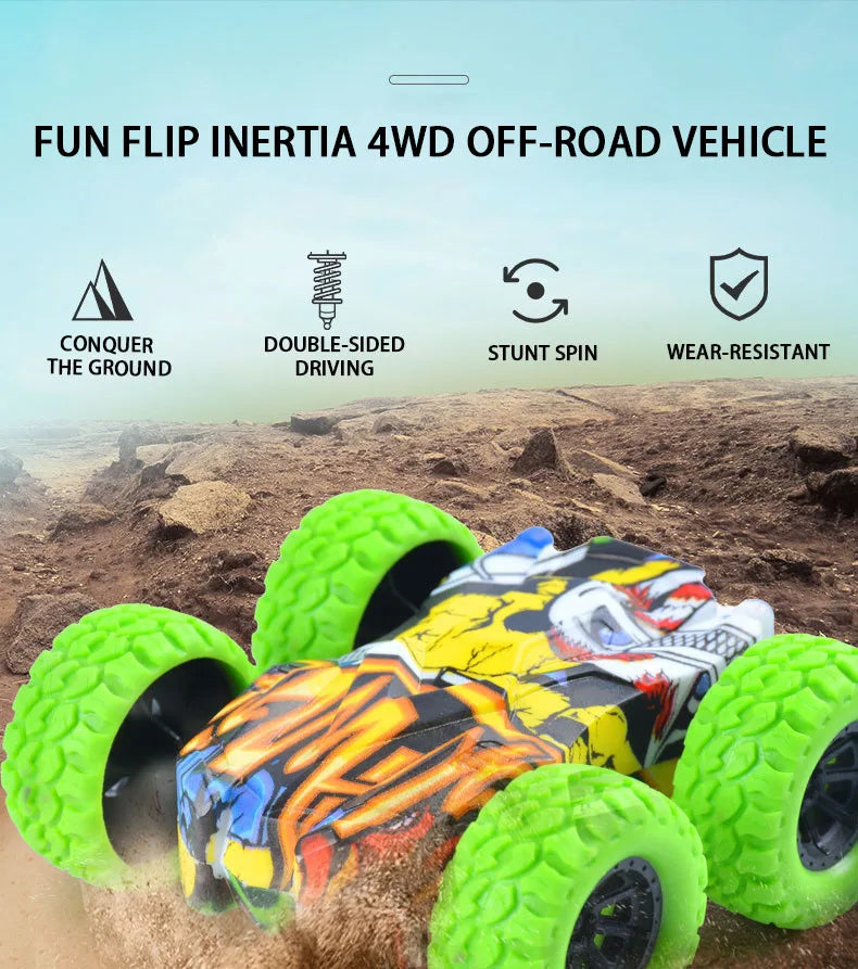 Double-Sided Stunt Cars – Turn Basic Car Play into Wild Flip-Stunt Sessions