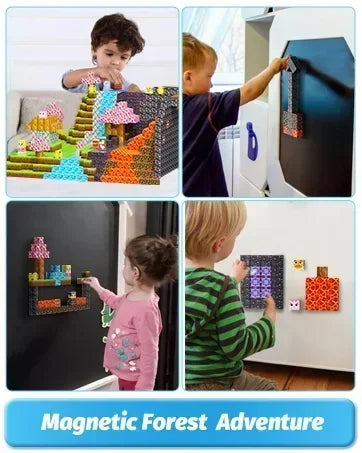 Little Sprout Planet Magnetic Mine World Cube Set — STEM Building Blocks for Kids (Age 3+)