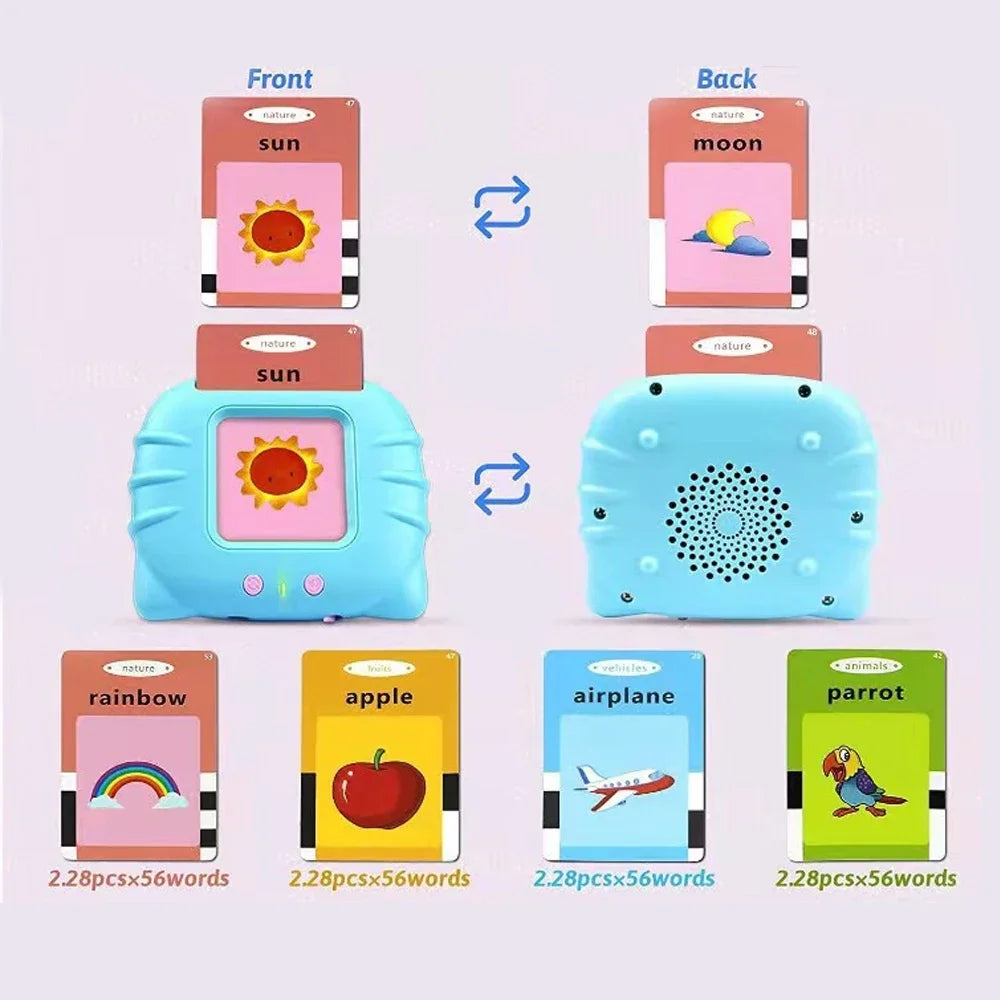 Talking Flash Card Reader – 112 Double-Sided Cards For Screen-Free Learning