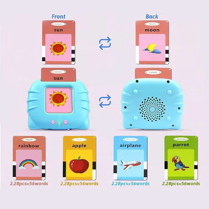 Talking Flash Card Reader – 112 Double-Sided Cards For Screen-Free Learning