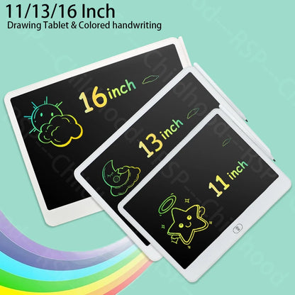 Kids LCD Doodle Board – Rainbow Writing Tablet For Travel, Car Rides & Quiet Time