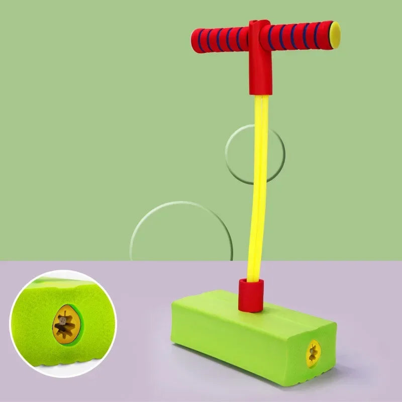 Foam Pogo Jumper& Boomerang For Kids – Indoor & Outdoor Squeaky Jumping Toy