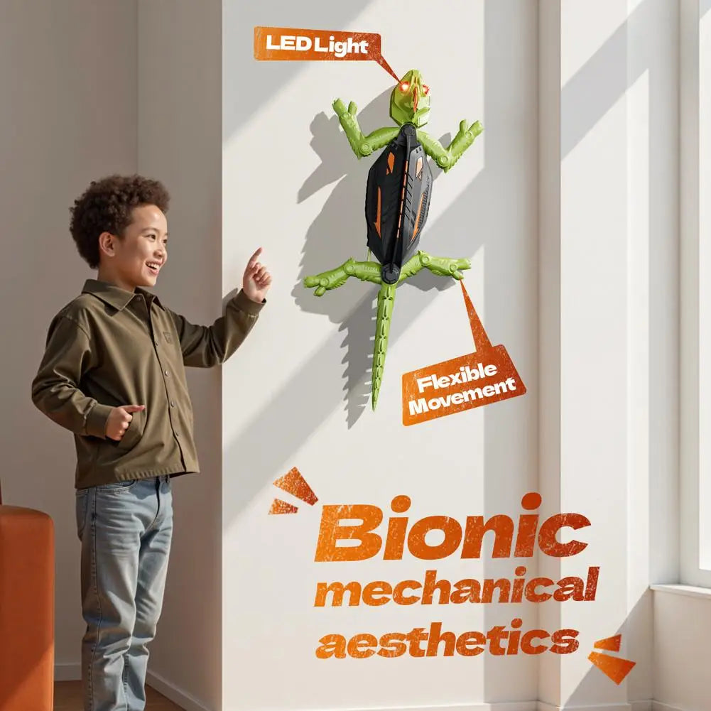Gecko Wall Crawler RC Toy – Drive Your Pet Lizard From Floor To Ceiling