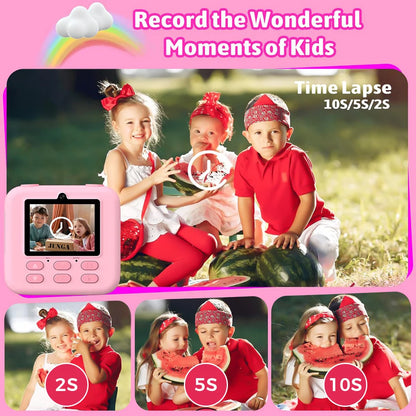 Kids Instant Print Camera– Snap, Record & Print Photos In Seconds