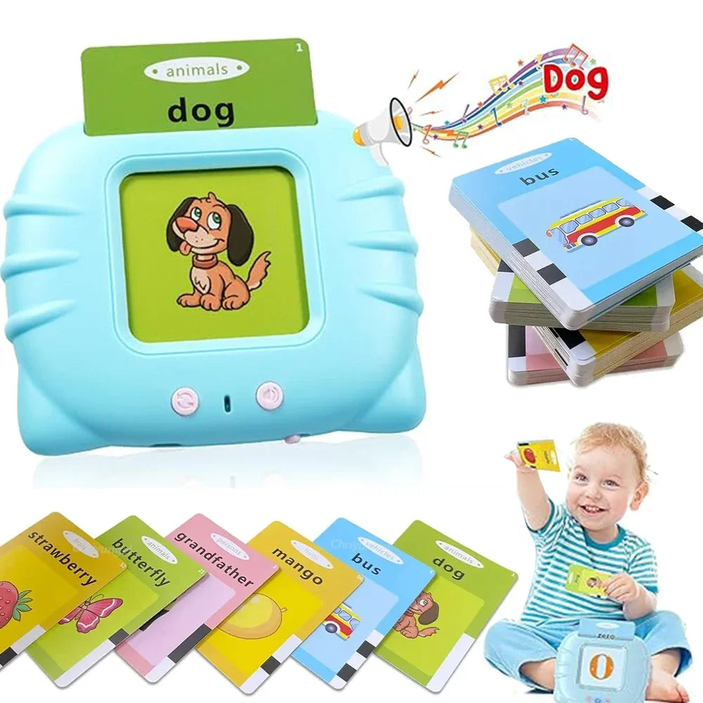 Talking Flash Card Reader – 112 Double-Sided Cards For Screen-Free Learning