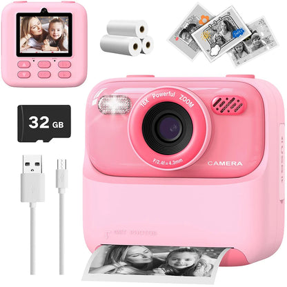 Kids Instant Print Camera– Snap, Record & Print Photos In Seconds