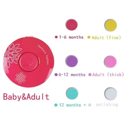 Electric Baby Nail Trimmer – Safe, Gentle Nail File for Newborns & Toddlers
