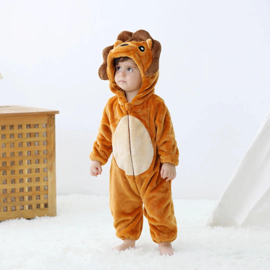 2024 Baby Kigurumi Stitch Dinosaur Cartoon Romper Infant Kids Animal Pajamas Jumpsuit Christmas Girls Boys Anime Cosplay Costume