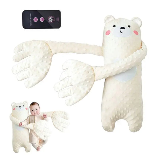 Remote Control Electric Baby Sleep Toy Cartoon Bear Shaped Plush Soothing Dolls Cartoon Baby Sleep Aid Comfort Soother Pillow