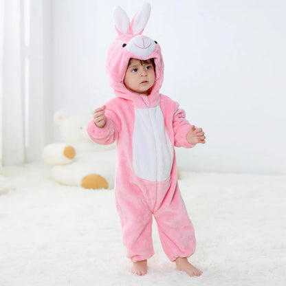 2024 Baby Kigurumi Stitch Dinosaur Cartoon Romper Infant Kids Animal Pajamas Jumpsuit Christmas Girls Boys Anime Cosplay Costume