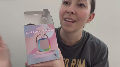 Kids Karaoke Party Machine – Light-Up Bluetooth Speaker For Duets & Dance-Alongs